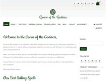 Tablet Screenshot of covenofthegoddess.com